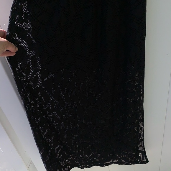 NWT Aqua Bloomingdales Black Strapless Dress Med - Picture 2 of 5